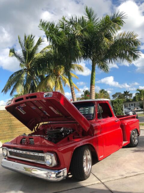 1965 Red Chevrolet C-10 Sidestep