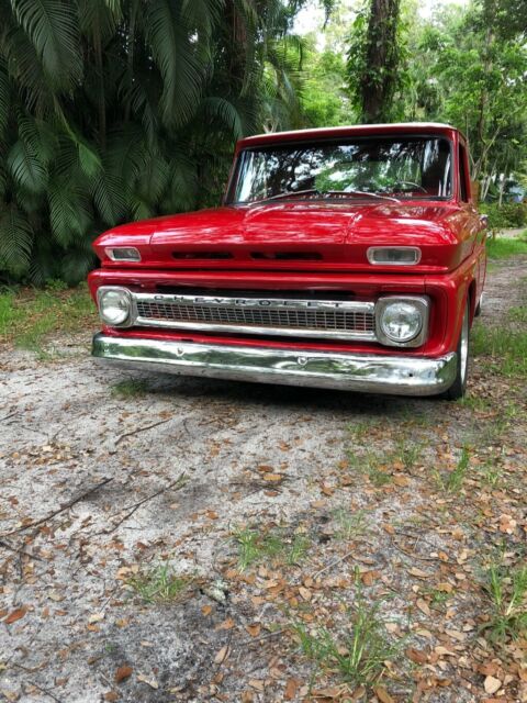 1965 Red Chevrolet C-10 Sidestep