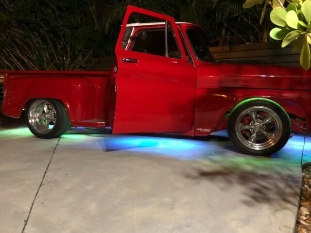 1965 Red Chevrolet C-10 Sidestep