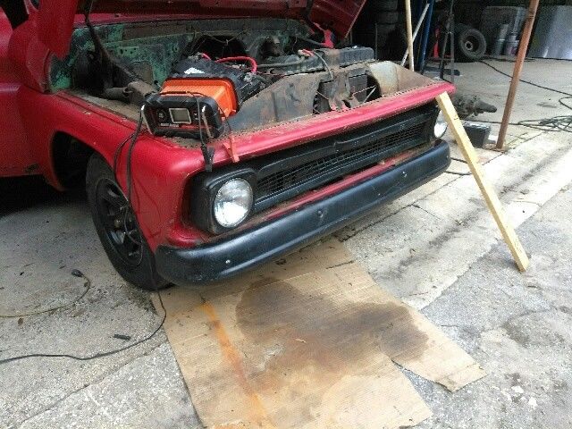 1966 red Chevrolet C-10