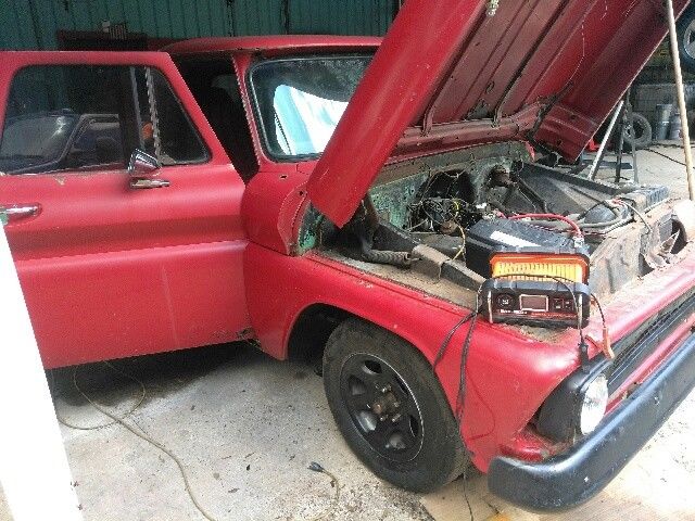 1966 red Chevrolet C-10