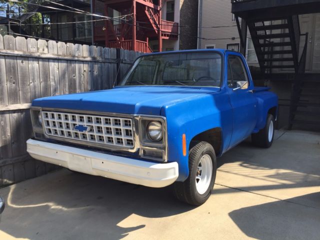 1980 Blue Chevrolet C-10 Standard Cab Pickup