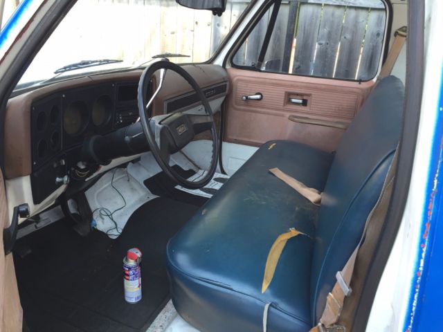 1980 Blue Chevrolet C-10 Standard Cab Pickup