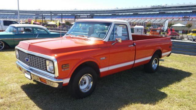 1972 Red Chevrolet C-10 Standard Cab Pickup