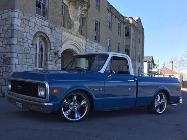1972 Blue/ white Chevrolet C-10 Standard Cab Pickup