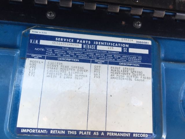 1972 Blue/ white Chevrolet C-10 Standard Cab Pickup