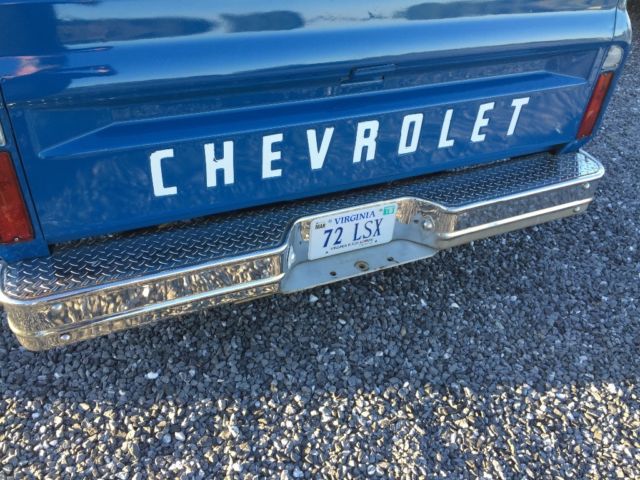 1972 Blue/ white Chevrolet C-10 Standard Cab Pickup