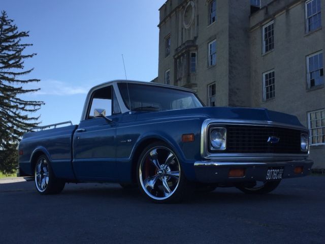 1972 Blue/ white Chevrolet C-10 Standard Cab Pickup