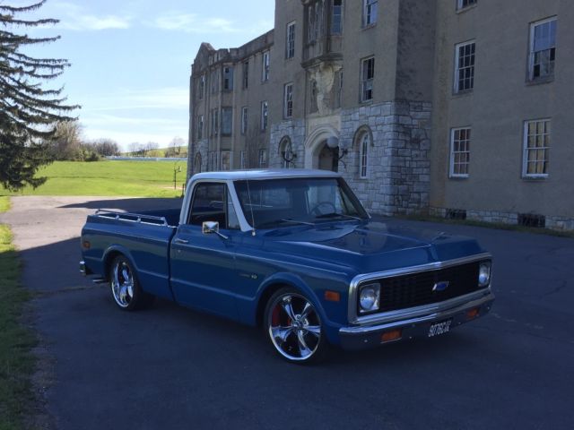 1972 Blue/ white Chevrolet C-10 Standard Cab Pickup
