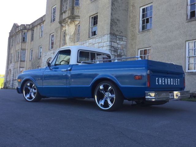 1972 Blue/ white Chevrolet C-10 Standard Cab Pickup