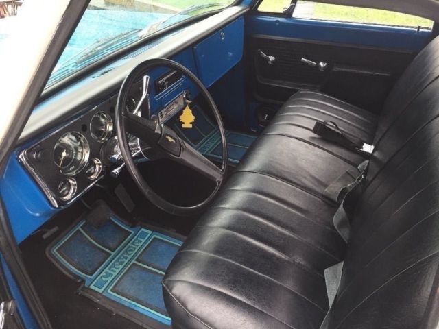 1972 Blue/ white Chevrolet C-10 Standard Cab Pickup