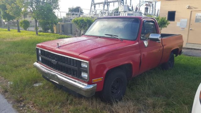 1987 Red Chevrolet Other Pickups Coupe