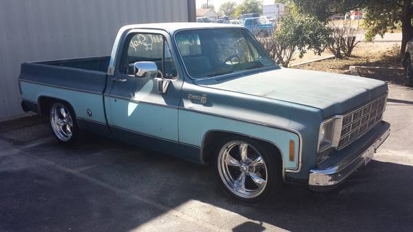 1978 Blue Chevrolet C-10 Standard Cab Pickup