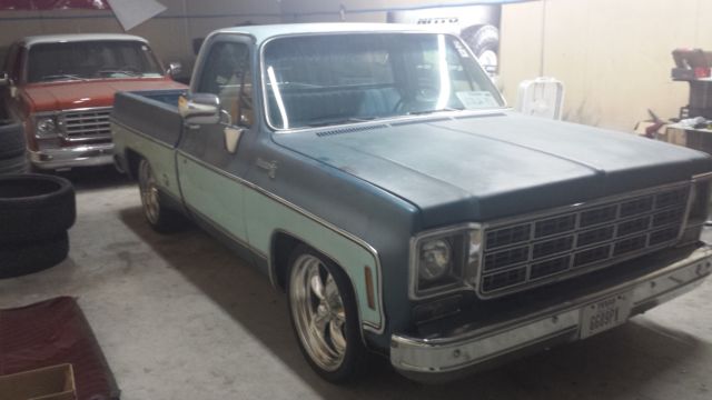 1978 Blue Chevrolet C-10 Standard Cab Pickup