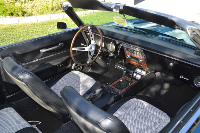1968 Marina Blue Chevrolet Camaro Convertible