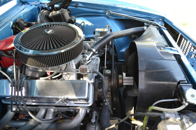 1968 Marina Blue Chevrolet Camaro Convertible