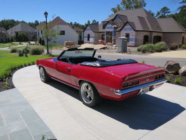 1969 Red Chevrolet Camaro Convertible
