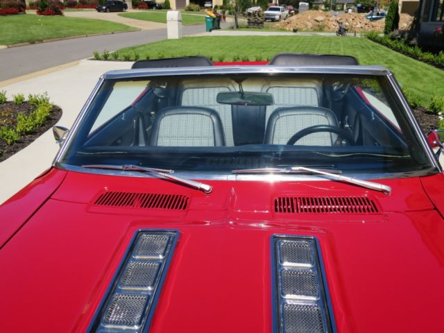 1969 Red Chevrolet Camaro Convertible
