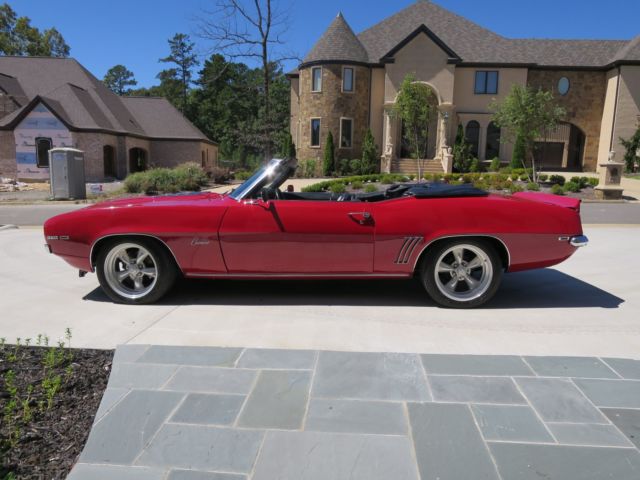 1969 Red Chevrolet Camaro Convertible
