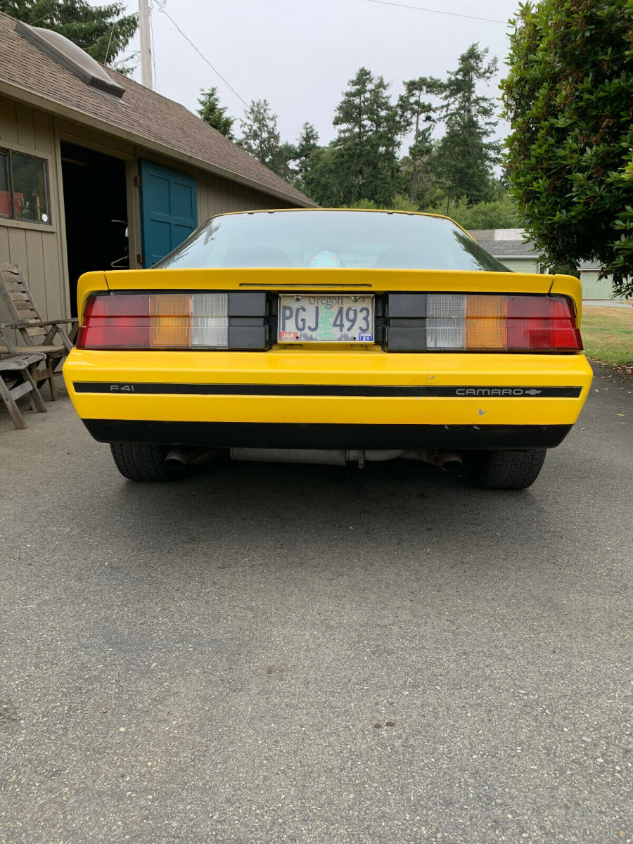 1984 Yellow Chevrolet Camaro Coupe