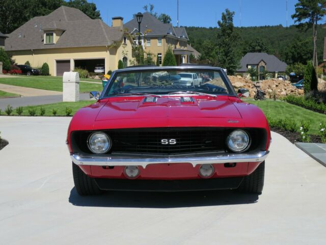 1969 Red Chevrolet Camaro Convertible