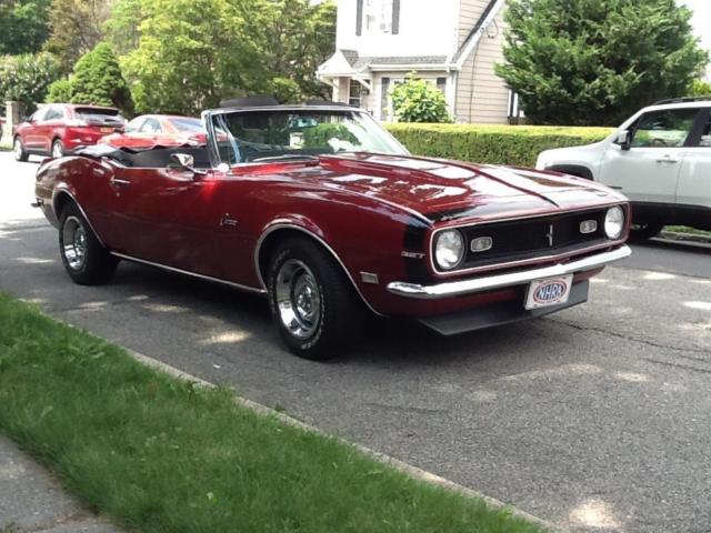 1968 Red Chevrolet Camaro Convertible
