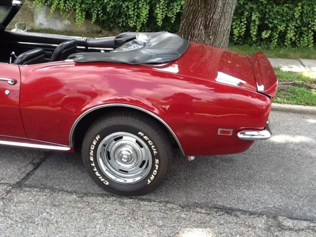 1968 Red Chevrolet Camaro Convertible