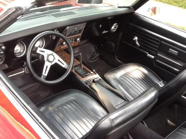 1968 Red Chevrolet Camaro Convertible