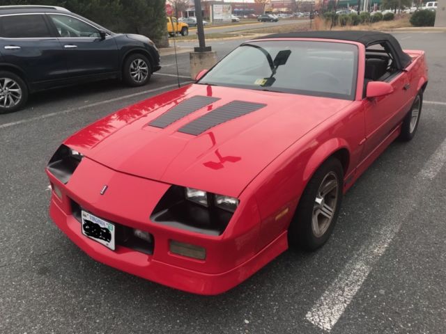 1990 Red Chevrolet Camaro Convertible