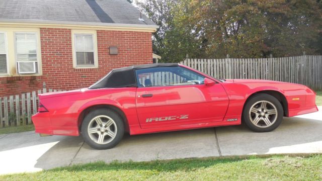 1990 Red Chevrolet Camaro Convertible