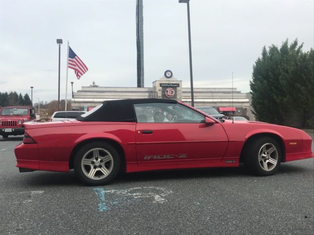1990 Red Chevrolet Camaro Convertible