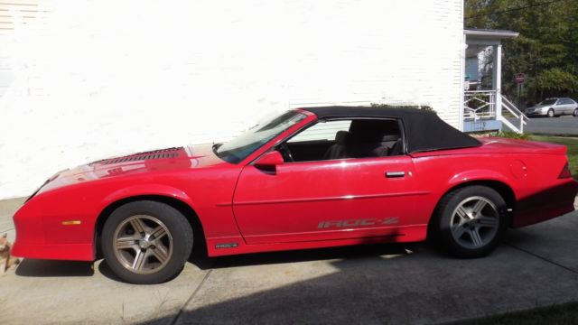 1990 Red Chevrolet Camaro Convertible