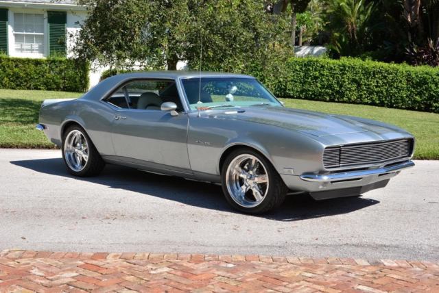 1968 jade green/silver Chevrolet Camaro Coupe