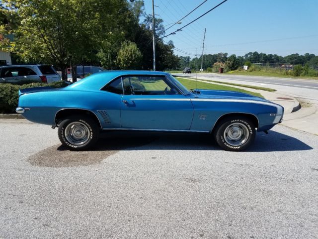 1969 Blue Chevrolet Camaro Coupe
