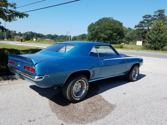 1969 Blue Chevrolet Camaro Coupe