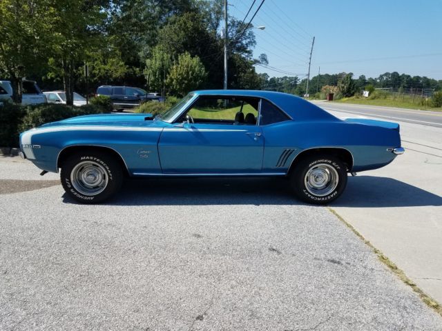 1969 Blue Chevrolet Camaro Coupe