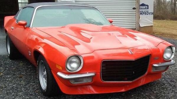 1973 Orange Chevrolet Camaro Coupe