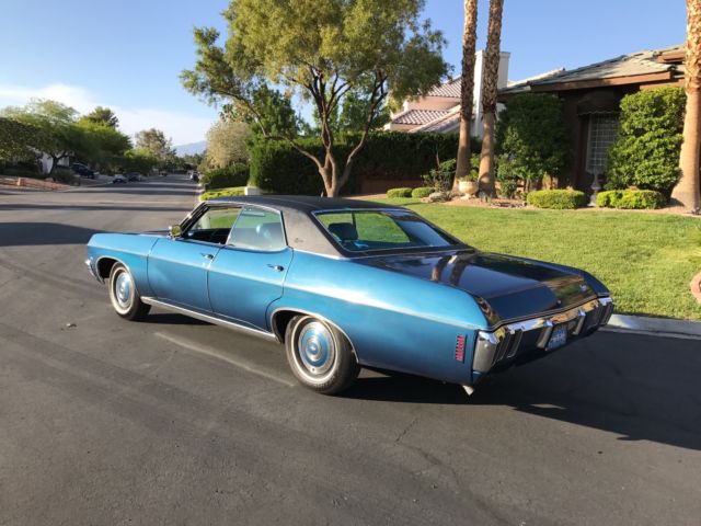 1970 Blue Chevrolet Capriceold Sedan