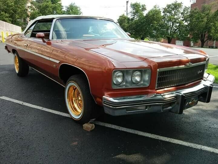 1975 Orange Chevrolet Caprice Convertible