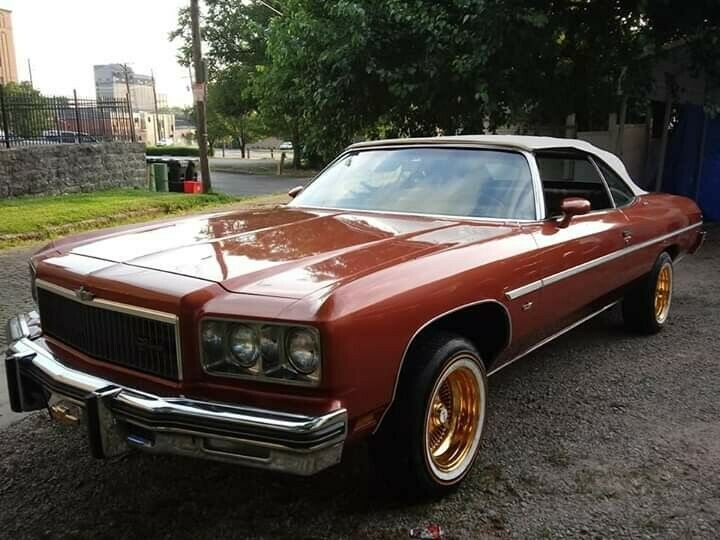 1975 Orange Chevrolet Caprice Convertible