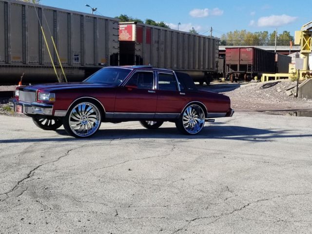 1988 Candy Red Chevrolet Capriceold Sedan