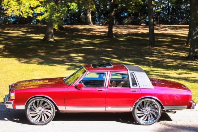 1988 Candy Red Chevrolet Capriceold Sedan