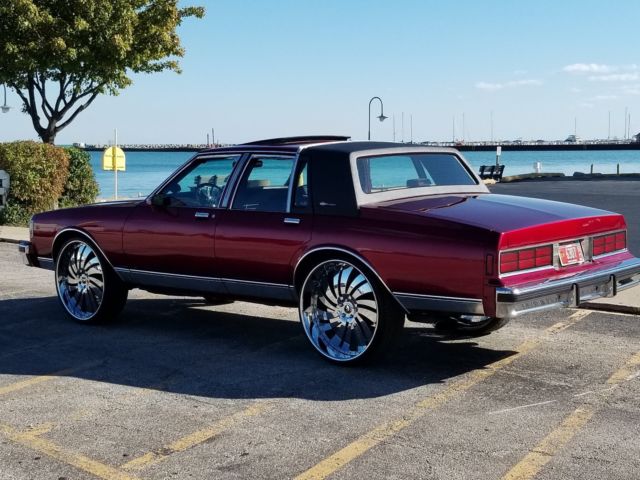 1988 Candy Red Chevrolet Capriceold Sedan