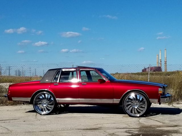 1988 Candy Red Chevrolet Capriceold Sedan