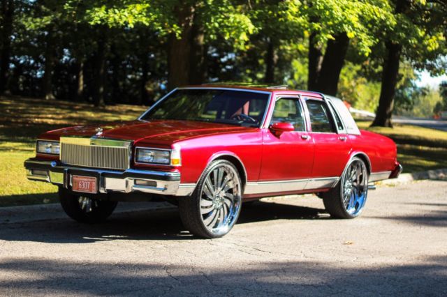 1988 Candy Red Chevrolet Capriceold Sedan