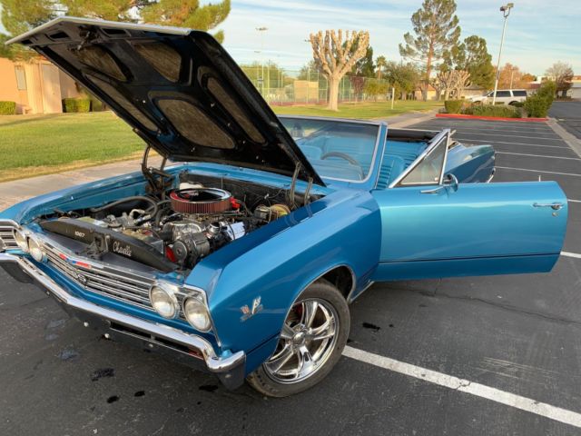 1967 Blue Chevrolet Chevelle Convertible