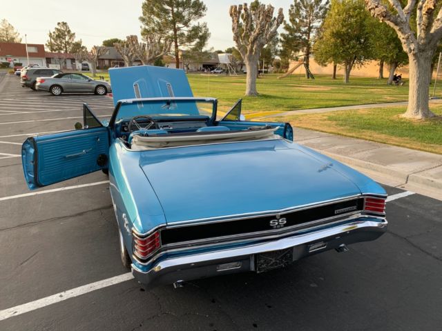 1967 Blue Chevrolet Chevelle Convertible