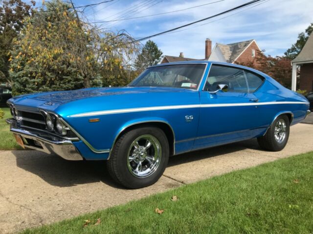 1969 Blue Chevrolet Chevelle Coupe