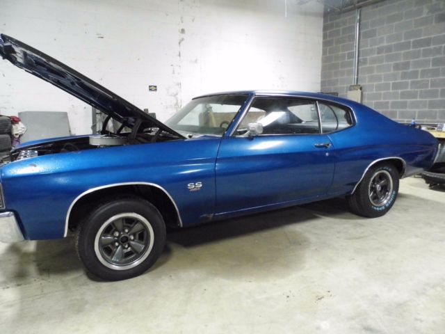 1972 Blue Chevrolet Chevelle Coupe