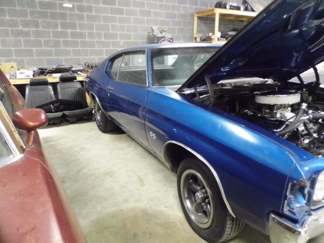 1972 Blue Chevrolet Chevelle Coupe
